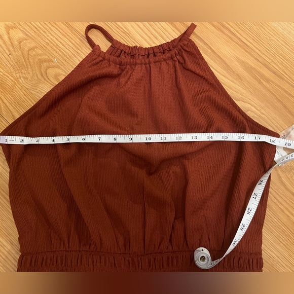 Nine West‎ Marsala Halter Peplum Top - Picture 10 of 10